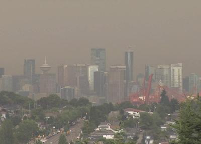 دود و غبار ناشی از آتش سوزی های آمریکا ونکوور را در صندلی چهارم آلوده ترین شهرهای جهان قرار داد!