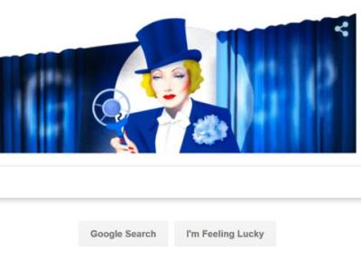 گوگل با یک لوگوی مناسبتی 116 مین سالگرد تولد مارلین دیتریش ، هنرپیشه عصیان گر هنجارشکن دنیای سینما، را گرامی داشت